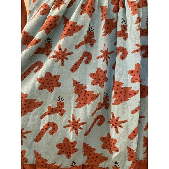 Kickee Pants Holiday Long Sleeve Dress Romper Christmas Cookies Size 3-6 Mos NWT - Picture 5 of 9